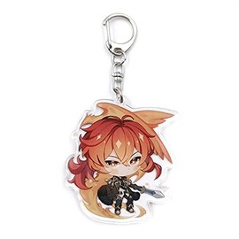 Cute Impact Gen Shin Acrylic Hanging Keyring, 9