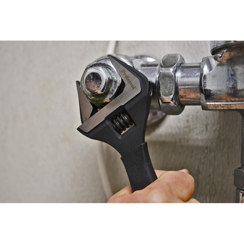 Proferred Plumbing Adjustable Wrench, Black Phosphate Finish, 4 Available Size