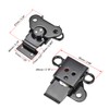 uxcell 2.24-inch Iron Spring Loaded Butterfly Twist Latch Keeper Toggle