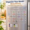 Magnetic Acrylic Fridge Calendar – Clear Dry Erase Monthly Planner
