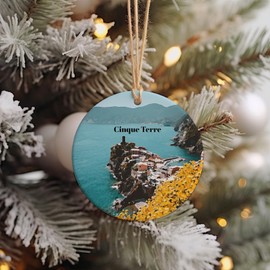Cinque Terre Ornament Christmas Ornament Cinque Terre Gift Christmas Decor Cinque Terre Souvenir Cinque Terre Travel