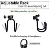 Clamp-On Headphone Headset Tambourine Holder Cowbell Hanger Clip Microphone Stand,