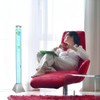 CALOVER 4FT Sensory Water Bubble Tube Floor Lamp– Fake Aquarium