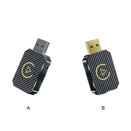 Using New Generation Bluetooth 0 Technology in Car Wireless Adapter Plug and Play ABS Wireless ForCarPlay Android Auto, Golden