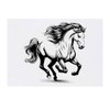'Running Horse' Temporary Tattoo - Water Resistant, Skin-Safe, Non-Toxic Transfer