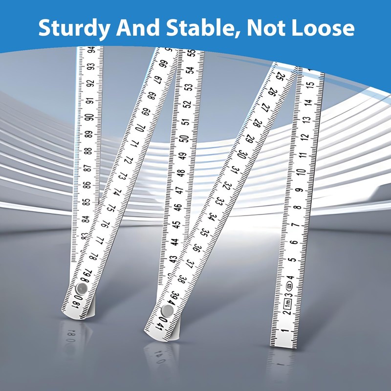 Folding Rule 2m with Angle Scale ，Foldable Meter Stick, Large