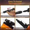 Viswiker 360 Degree Kayak LED Lights with Retractable Pole and