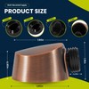 A725ORB Oil-Rubbed Bronze Round Drop Ell Supply Elbow, Handheld Shower