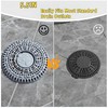 WJCCLYJC 5.5 in Shower Hair Drain Catcher with Weighted Metal