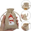 Feelso Drawstring Holiday Gift Bags (36pcs) Various Sizes, Christmas Burlap