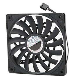 ASHATA Ventilador de Enfriamiento de Caja de PC de 120 Mm, Ventilador de Enfriamiento de CPU de Computadora de 4 Pines Ventilador Ultrafino de Larga Duración para Computadora de Escritorio