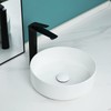 Davivy 14'' Round Vessel Sink with Pop Up Drain,Bathroom Vessel