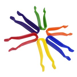 CIYODO Tweezers Set 6pcs Small Tweezers Pointed Tips Plastic Tweezers for Beading DIY Craft Tool