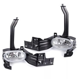 YLT Auto For 2008 - 2010 Honda Accord Sedan Coupe Front Bumper Fog Lights Pair W/Bulbs
