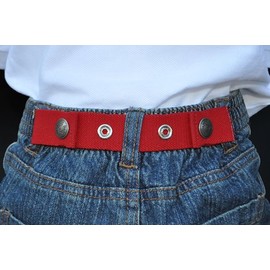 Dapper Snappers Made in USA Baby & Toddler Adjustable Belt-Red