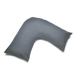 Belledorm V-Shaped Pillowcase, 200 Thread Count, Orthopaedic (Grey)