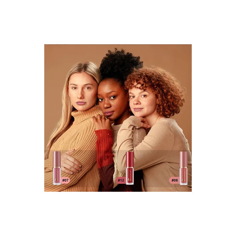 Set De 12 Labiales Mate De Larga Duración Pintalabio Regalo