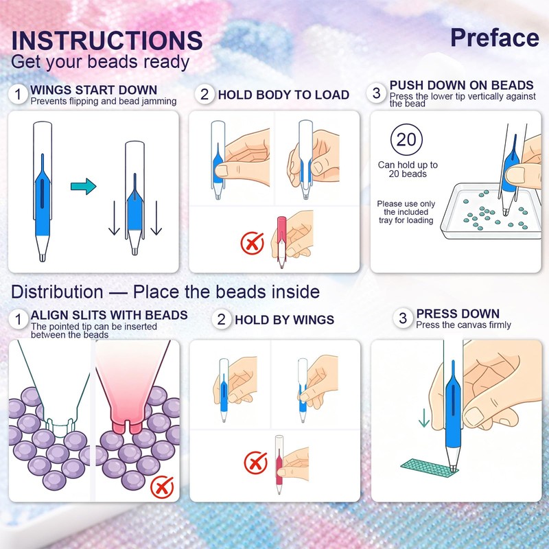 Automatic Diamond Painting Bead Dispenser - Diamond Art Pens &