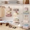 Yuyetuyo ﻿5 Tier Hanging Closet Organizer Separable Hanging Closet Shelves