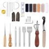 Leather Working Tools Kit, Leather Tool Set with Leather Groover,