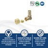 XFITTING OD Compression Pex 3/8 Inch x 1/2 Inch Pex