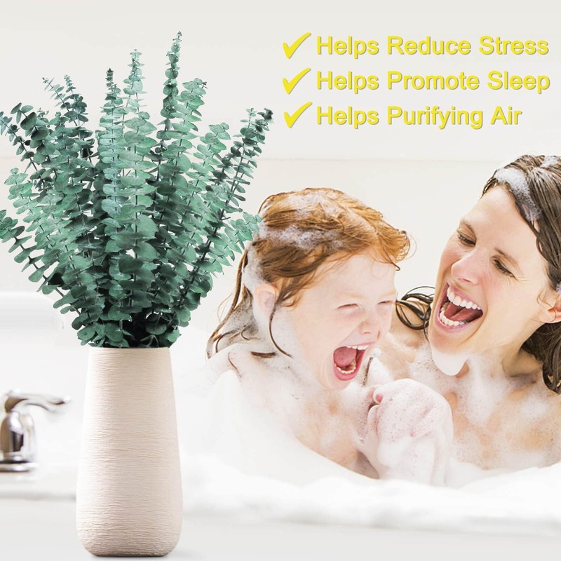 FUKUOKA Bulk Package 30 PCS Real Dried Eucalyptus Plant Large