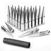 KSP F250 F350 Spike Lug Nuts 32pcs, 9/16-18" Chrome Spiked