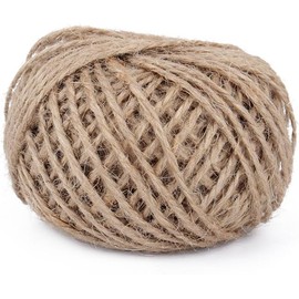 Haofy 30M Cuerda de Cáñamo Bramante de Yute para Bricolaje, Artes, Manualidades y Decoración