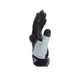 Dainese - Ermex Summer Motorcycle Gloves, Breathable with Mesh Inserts, Rigid Ankle Protectors, Leather Reinforcements, Touch Screen, Black and Green, XL