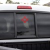 Red Zia Stickers: Two Sticker Set: 3 x 3 inch