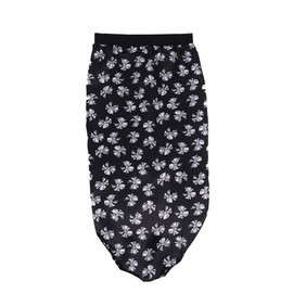 KESYOO 1PC Wide Brim Beanie Sleeping Cap Printed Hair Loss Cap Elastic Practical Cap Elasticity Chemotherapy Cap Black