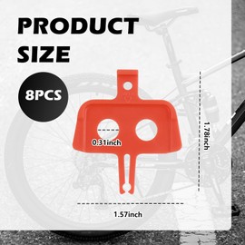 8PCS Disc Brake Spacer,Hydraulic Bicycle Disc Brake Pad Spreader Separates Brakes Pads in Braking Systems,Portable Discs Brakes Pad Tool for Mountain & Road Bike