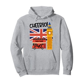 I'm 40 Funny 40th Birthday British London Theme Fortieth UK Pullover Hoodie