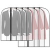Pack of 6, 2 Sizes, Breathable Garment Covers with Zip,