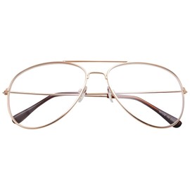 zeroUV Classic Aviator Glasses Women, Blue Light Glasses Men, Clear Aviator Glasses, Aviator Blue Light Glasses