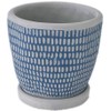 SOW Relief Planter Pot CCGH (Dot Line Blue (05))