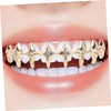 PACKOVE Gold Plated Hip Hop Grills with Star Design for