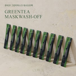 Cure 31 Green Tea Mask Wash-Off Pore Pack 60ml Green Tea (80,000ppm) Soothing Centella asiatica Clay Pack / 큐어31 그린티마스크워시오프 모공팩 60ml 녹차(80,000ppm) 진정 병풀 클레이팩