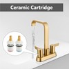 GBBNE Bathroom Faucet 4 Inch Centerset 3 Hole,Double Handle Faucet