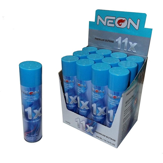 Neon 11x Ultra Refined Butane Fuel Lighter Refill Gas