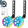 2 Bicycle Stabilisers for Children, Stabilisers, Auxiliary Wheels, Flash Wheels,