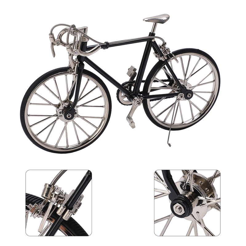 Bicycle Model Vivid Design DIY Decorative 12x19.5cm/4.7x7.7in Alloy Material Miniature