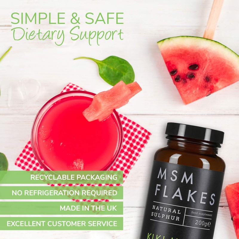 KIKI Health Natural MSM Flakes Minerals Supplements - Pure Natural