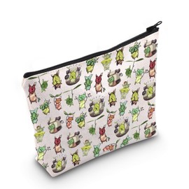 Korok Plant Cosmetic Bag Gamer Makeup Bag with Zipper Flora of Hyrule Toiletry Bag Hyrule Korok Gift (Korok)