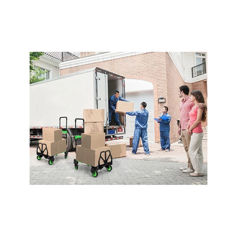 LoJok TECSPACE 2 in 1 Folding Hand Truck, 400 LBS