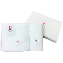 Gift Face Towel, Bath Towel, 1 Box Set, Imabari Towel Brand Certified, OSK Series, 100% Cotton, Plain, White