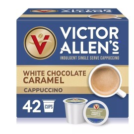 Victor Allen's Coffee K-Cup Pods White Chocolate Caramel Cappuccino (42 count)