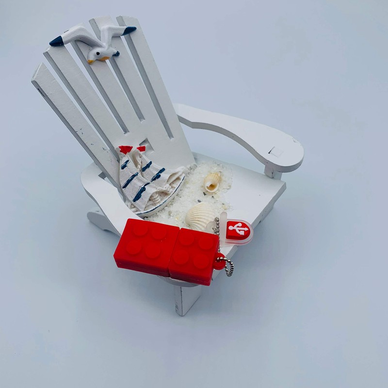 16GB USB Flash Drive - Red Pen Drive - Building