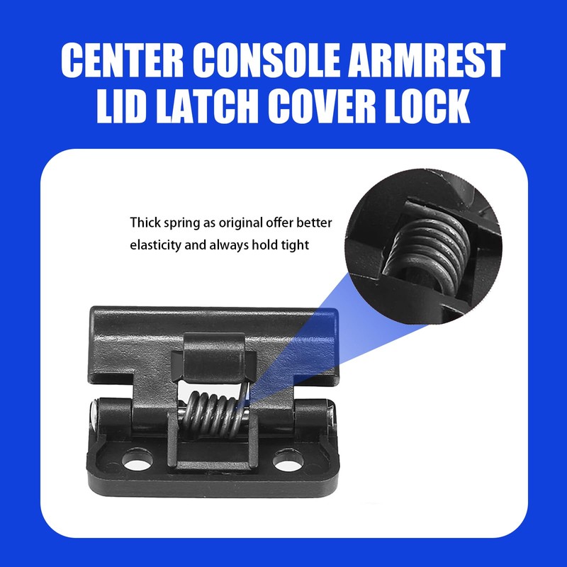 Tesnaao Pack-1 Center Console Lid Latch, Car Central Armrest Box