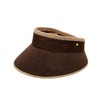 Hazzys (대구신세계)브라운 짜임 린넨혼방 썬캡 HIHE5E208W2 (Daegu Shinsegae) Brown Knit